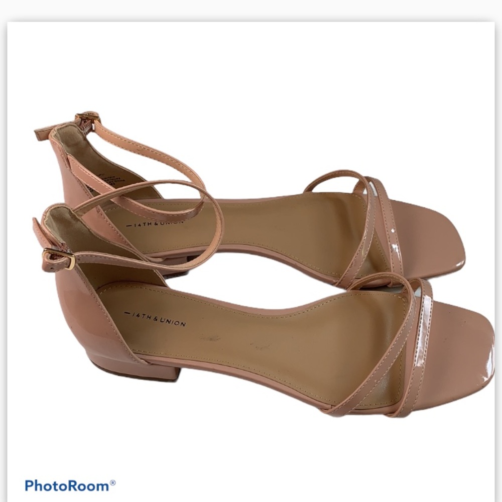 14th & Union blush pink Jenna strappy sandal - Picture 2 of 10